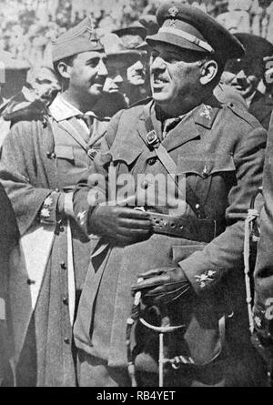 General Sanjuro und Oberst Francisco Franco Stockfoto