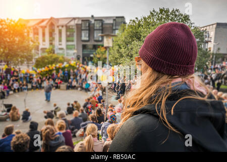 Summer Festival, kulturellen Tag, Reykjavik, Island Stockfoto