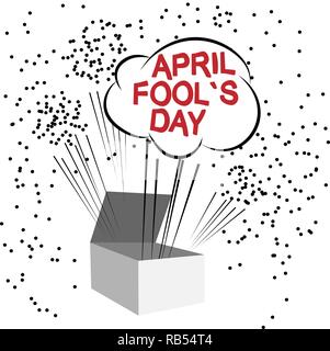 April Fools Day. Vector Illustration für Grußkarten, ad, Förderung, Poster, Flyer, Blog, Artikel, Marketing, Beschilderung, e-Mail Stock Vektor
