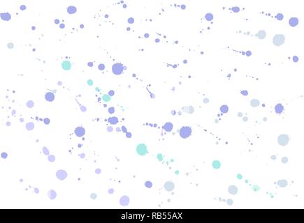 Nahtlose Muster von Tinte Flecken auf weißem Hintergrund. Vector Illustration Stock Vektor