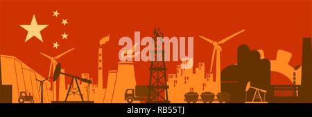 Energie und Power Icons Set. Header banner Stock Vektor