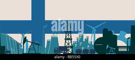 Energie und Power Icons Set. Header banner Stock Vektor