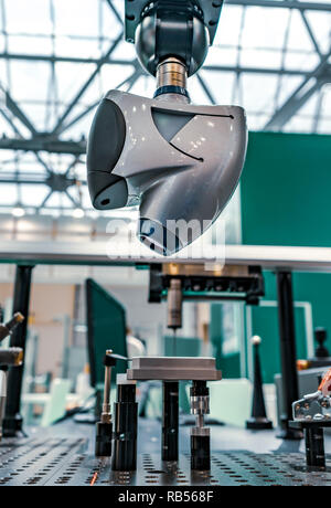 3D-Scanner optische Sensoren, die High Definition 3D-Bilder für das Reverse Engineering oder virtuelle Metrologie und automatisierte Steuerung ermöglichen. Stockfoto