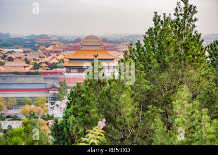 Alte königliche Paläste der Verbotenen Stadt in Peking, China Stockfoto