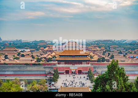 Alte königliche Paläste der Verbotenen Stadt in Peking, China Stockfoto