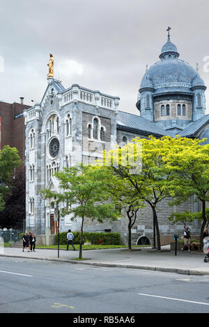 Chapelle Notre Dame de Lourdes in Montreal, Quebec, Kanada. Editorial. Stockfoto