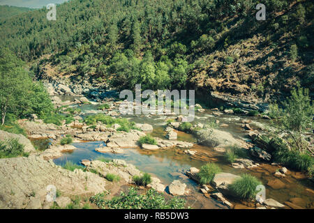 Paiva Gehwege sind auf dem linken Ufer des Flusses Lima, in Alvor, Portugal Stockfoto