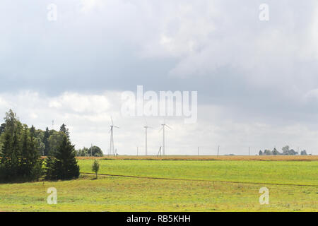 Blick auf die Landschaft von farmside Landschaft. In Europa - Lettland. Stockfoto