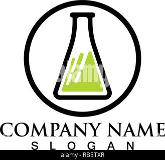 Labor Logos und Symbole Vektor lab Stock Vektor