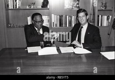 Barbados - Riverod Jay-Konferenz/Unterschriften Stockfoto