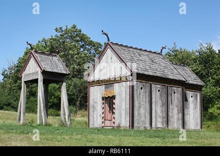 Viking Stabkirche von Moesgaard, Dänemark Stockfoto