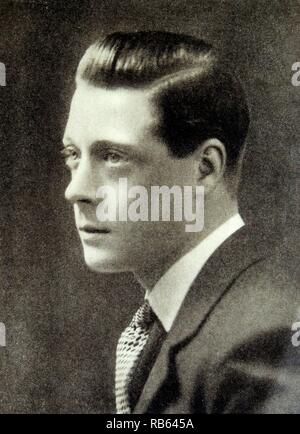 Kamera-Portrait über seine königliche Hoheit der Prinz Edward VII. von Wales (1894-1972). Datiert 1928 Stockfoto