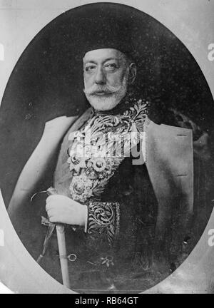 Mehmed V Reshad November 1844 - 3/4 Juli 1918) 35th osmanischen Sultan. Er war der Sohn des Sultan Abdulmecid I. Er durch seine Hälfte - Bruder Mehmed VI. war es gelungen Stockfoto