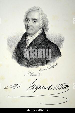 Hughes-Bernard Maret, 1. Duc de Bassano (1763-1839), französischer Journalist und Staatsmann. Lithographie, Paris, 1832. Stockfoto