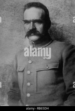 Pilsudski (Jozef Klemens 1867. 1935) Polnische Staatsmann; Leiter der Staatlichen (1918.22), Stockfoto