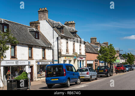 Die Gebäude und Architektur im Dorf Invergordon, Schottland, Großbritannien, Europa. Stockfoto