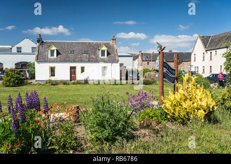 Die Gebäude und Architektur im Dorf Invergordon, Schottland, Großbritannien, Europa. Stockfoto