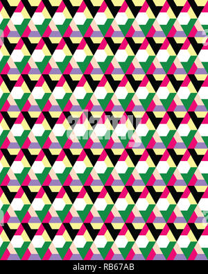 Vektor nahtlose Vorlage, modernen geometrischen Hintergrund, sich wiederholendes Muster Stockfoto