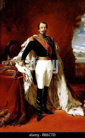 Napoleon III. (* * * * um die Zeit von 1848 bis zum Jahr 1852) war der erste gewählte Präsident Frankreichs. Gemälde von Franz Xaver Winterhalter Stockfoto