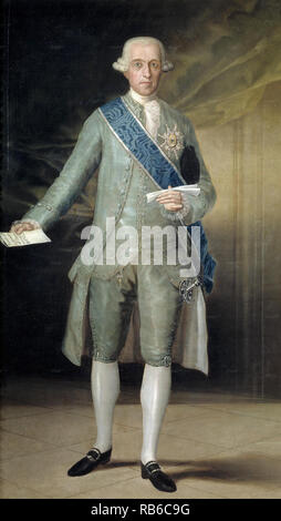 José Moñino, 1 Graf de Floridablanca, José Moñino y Redondo, 1 Graf von Floridablanca (1728 - 1808) spanischer Staatsmann. Stockfoto