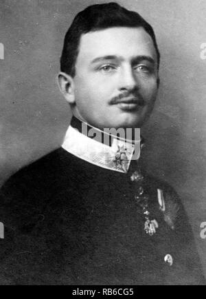 Herzog Carl Francis, österreichische Kaiser Karl I oder Karl I (1887 - 1922) letzte Kaiser von Österreich, der letzte König von Ungarn Stockfoto