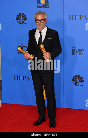 Beverly Hills, USA. 06 Jan, 2019. LOS ANGELES, Ca. Januar 06, 2019: Alfonso Cuaron Am2019 Golden Globe Awards im Beverly Hilton Hotel. © 2019 GFS Photo Library/PictureLux ALLE RECHTE VORBEHALTEN. Credit: PictureLux/Hollywood Archiv/Alamy leben Nachrichten Stockfoto
