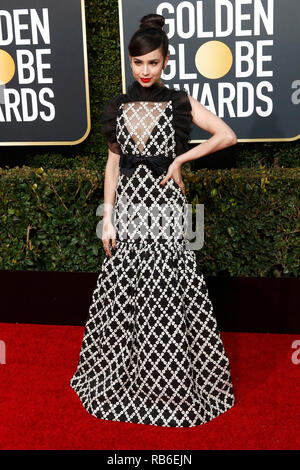 Beverly Hills, USA. 06 Jan, 2019. Sofia Carson die Teilnahme an der 76. jährlichen Golden Globe Awards im Beverly Hilton Hotel am 6. Januar 2019. Credit: Geisler-Fotopress GmbH/Alamy leben Nachrichten Stockfoto