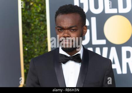 William Jackson Harper nimmt an der 76. jährlichen Golden Globe Awards, Golden Globes, im Beverly Hilton Hotel in Beverly Hills, Los Angeles, USA, am 06. Januar 2019. | Verwendung weltweit Stockfoto