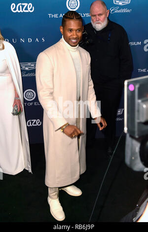 Los Angeles, USA. 5. Jan 2019. Usher an der Kunst des 12. jährlichen Feier des Elysium - der Himmel am 5. Januar 2019 in Los Angeles, Kalifornien. Credit: Geisler-Fotopress GmbH/Alamy leben Nachrichten Stockfoto