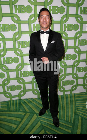 Beverly Hills, Ca. 6. Januar, 2019. Leonardo Nam, an der HBO-Post 2019 Golden Globe Party bei Circa 55 in Beverly Hills, Kalifornien am 6. Januar 2019. Credit: Faye Sadou/Medien Punch/Alamy leben Nachrichten Stockfoto