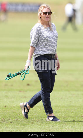 Herbst Philips, besucht die Maserati Royal Charity Polo Trophäe bei Beauford Polo Club, Down Farm House, Westonbirt, Gloucestershire. Stockfoto