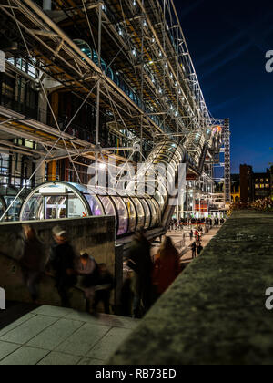 BEAUBOURG PARIS-CENTRE GEORGES POMPIDOU - PARIS - PARIS - PARIS Kunst - Architektur Architektur - zeitgenössische Kunst - KUNST © Frédéric BEAUMONT Stockfoto