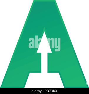 Brief eine abstrakte kreative logo template Vector Illustration - Vektor Stock Vektor