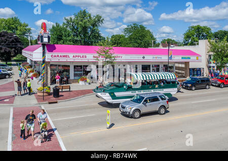 Gebäude in Wisconsin Dells Stockfoto