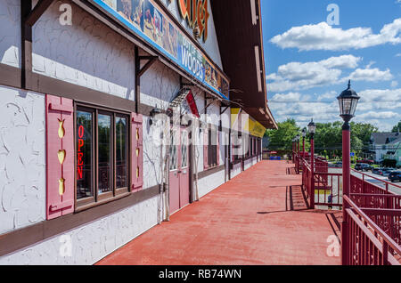 Gebäude in Wisconsin Dells Stockfoto