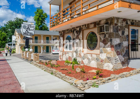 Gebäude in Wisconsin Dells Stockfoto