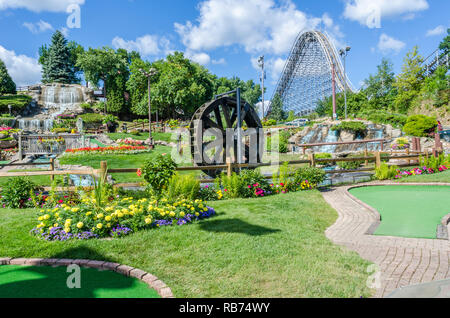 Gebäude in Wisconsin Dells Stockfoto