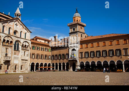 Piazza Grande in Modena, Italien. Stockfoto