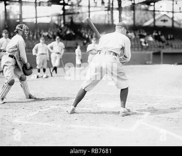 Joe Jackson, Cleveland NAP auf nationaler Park, Washington D.C. 1913. Stockfoto