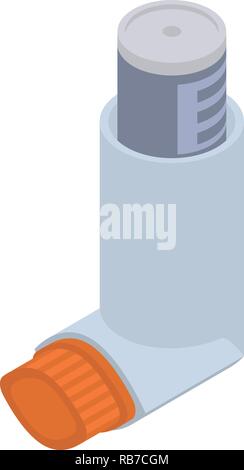 Inhalator Symbol, isometrische Stil Stock Vektor