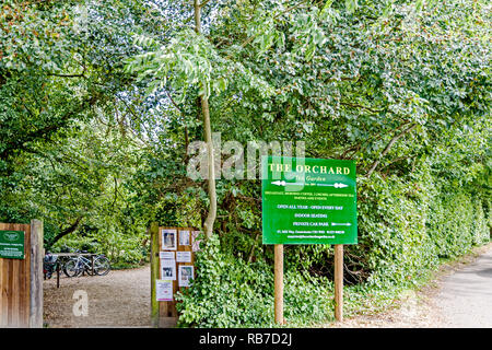 Grantchester (in der Nähe von Cambridge): Der Obstgarten Kaffee Zimmer Stockfoto