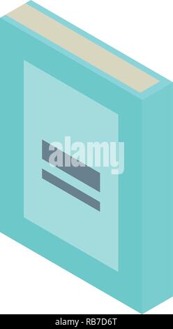 Schule Buchsymbol, isometrische Stil Stock Vektor