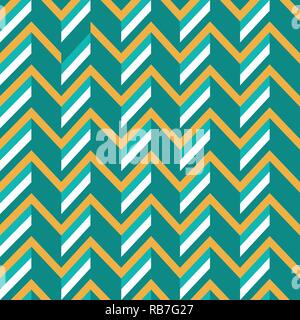 Vector Illustration: Zickzack Retro Hintergrund mit einfachen 3D-Effekt. Stock Vektor