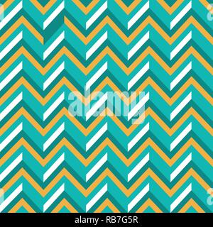Vector Illustration: Zickzack Retro Hintergrund mit 3D-Effekt. Stock Vektor