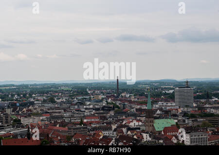 Blick über Bielefeld Stockfoto