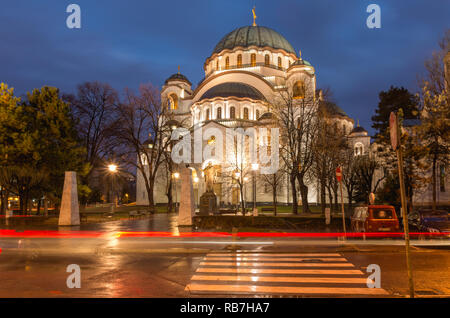 Kirche des Heiligen Sava, Belgrad, Serbien. Stockfoto