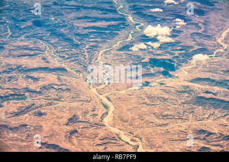 Seite Fluss Waschen des San Juan River in der Nähe von Farmington New Mexico USA Stockfoto