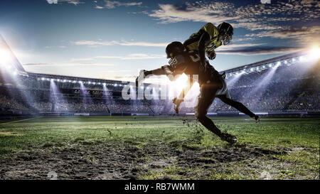 Opposition von zwei Mannschaften. Mixed Media Stockfoto