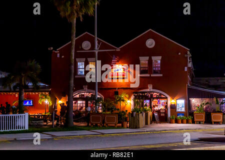 Knochen Fisch Bar und Grill dockside Hamilton, burmuda. Stockfoto