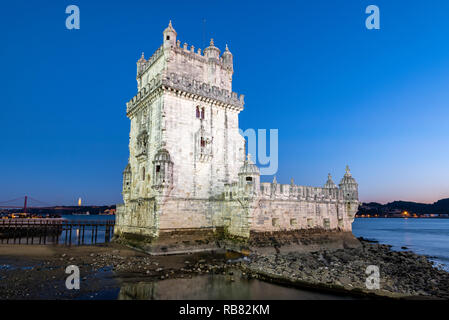 Turm von Belem, Belem, Lissabon, Portugal Stockfoto